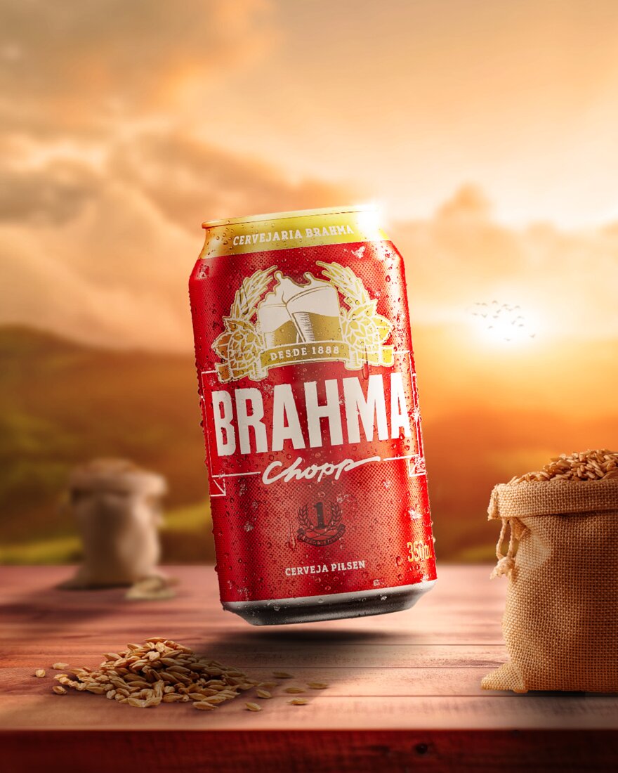 Arte para redes sociais para Brahma