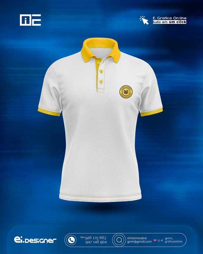 Polo de uniforme escolar para o Colégio Cassépo
