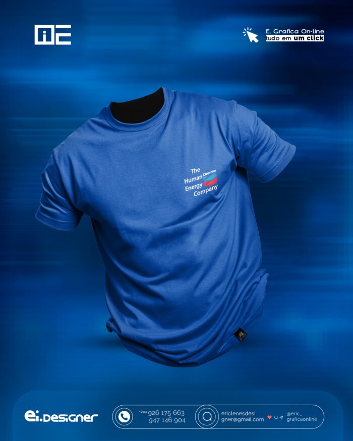 T-shirt corporativa personalizada para a Chevron