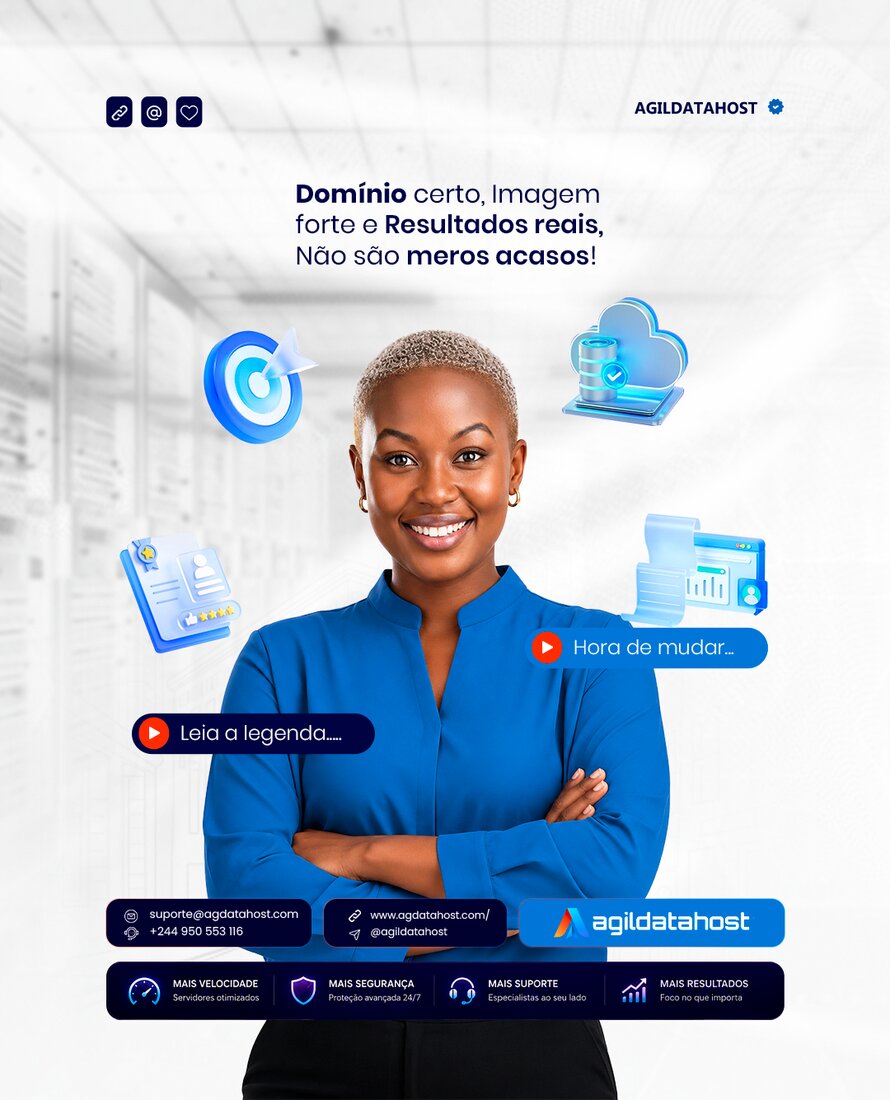 Publicação de redes sociais para AgildataHost