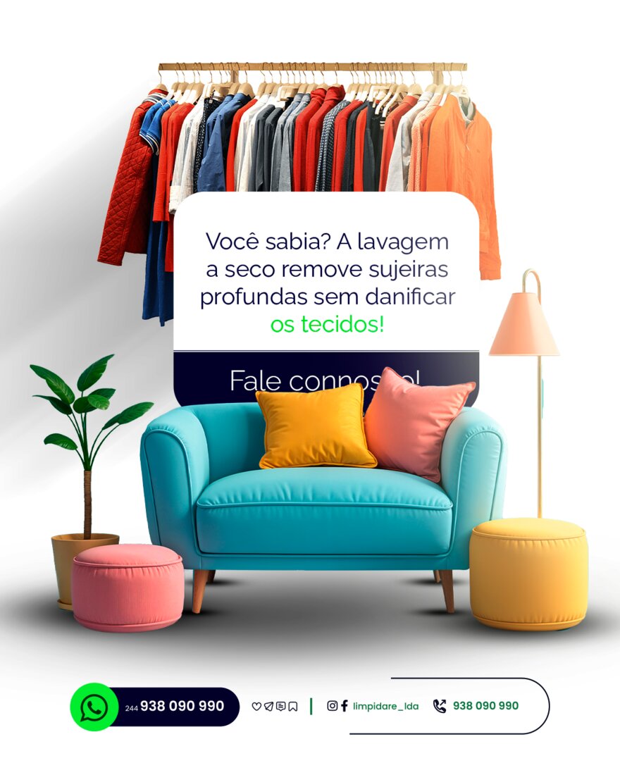 Publicação de redes sociais para Limpidare
