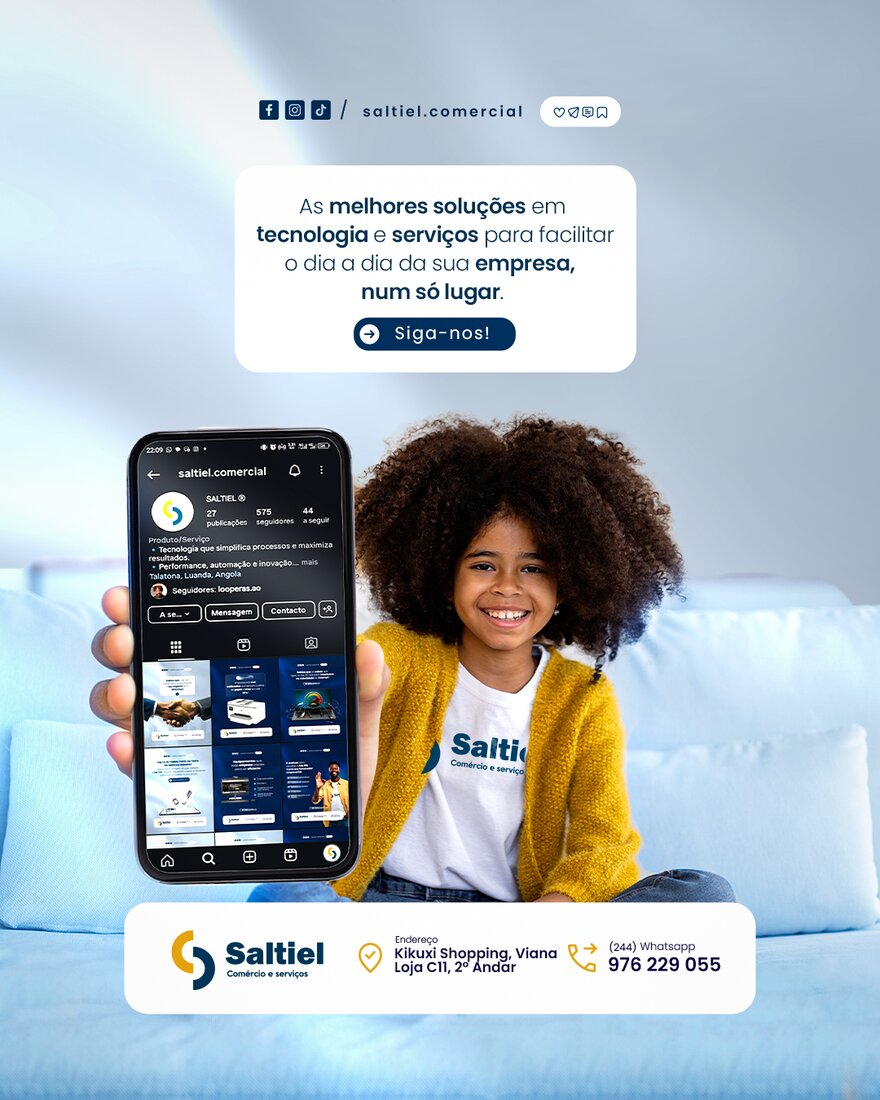 Publicação de redes sociais para Saltiel