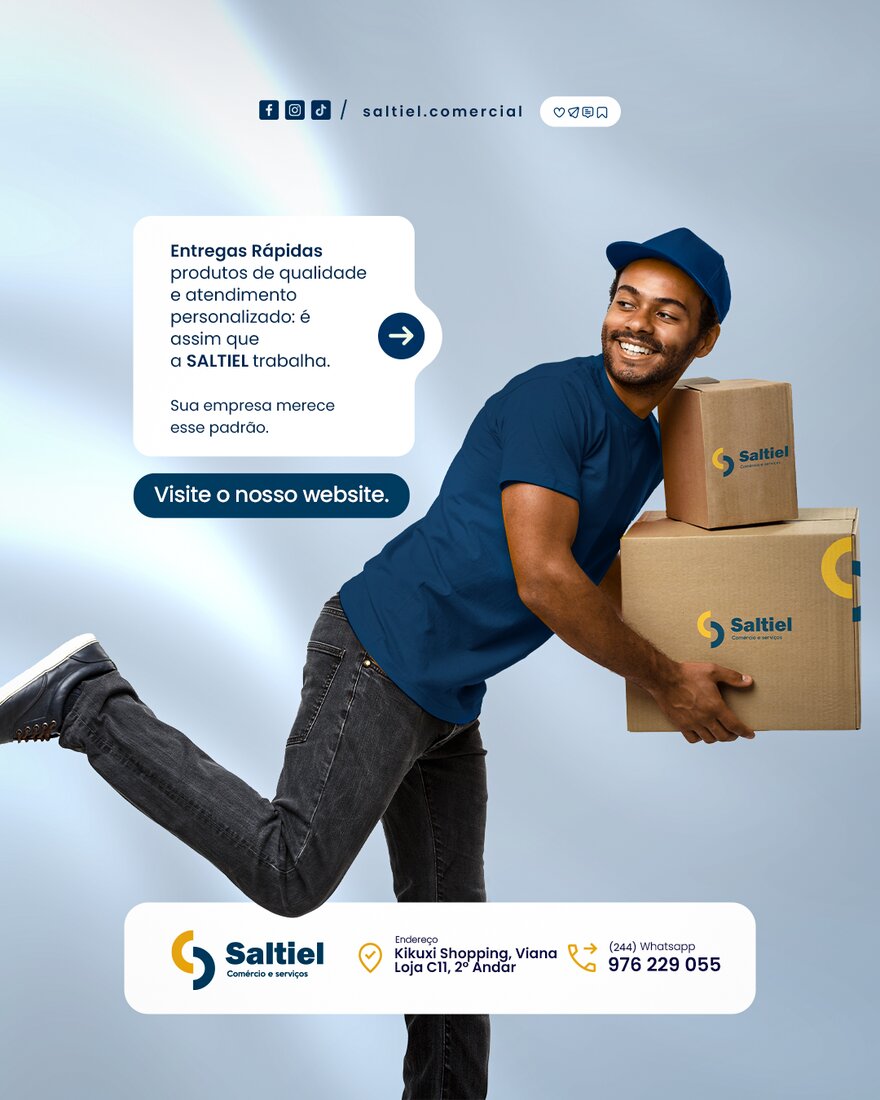 Publicação de redes sociais para Saltiel