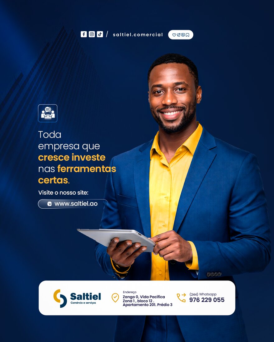 Publicação de redes sociais para Saltiel