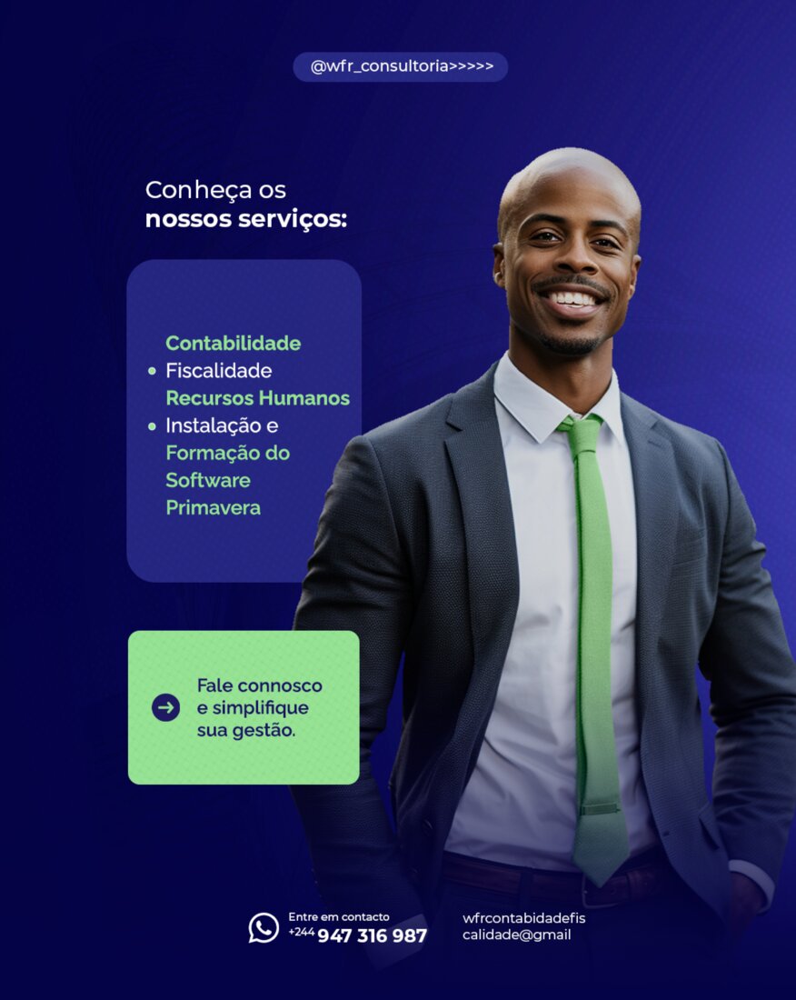 Publicação de redes sociais para WFR Consultoria